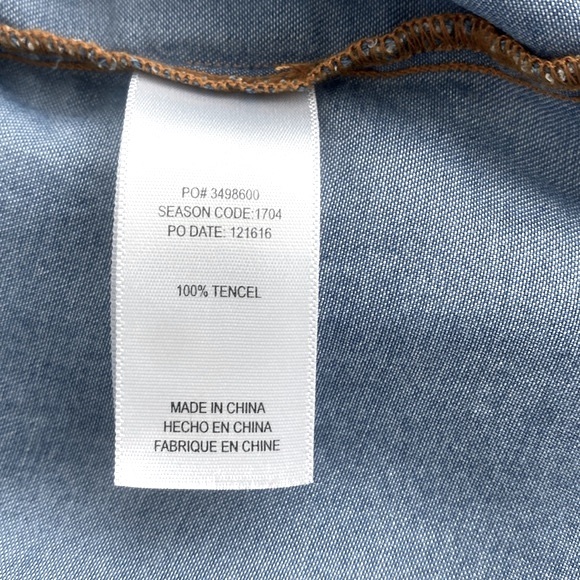 Splendid Tencel Off-Shoulder Distressed Sleeveless Jean Denim Dress - Picture 8 of 10